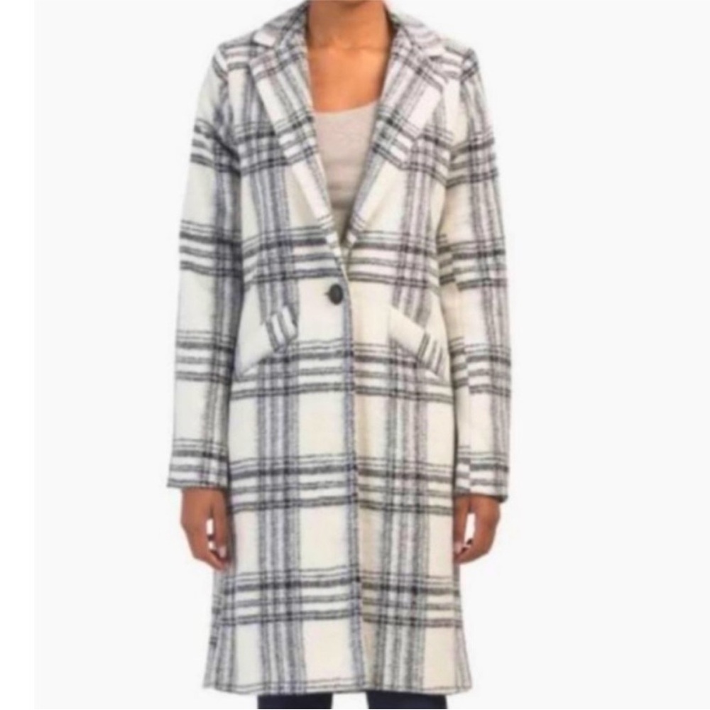 Rachel Zoe plaid coat